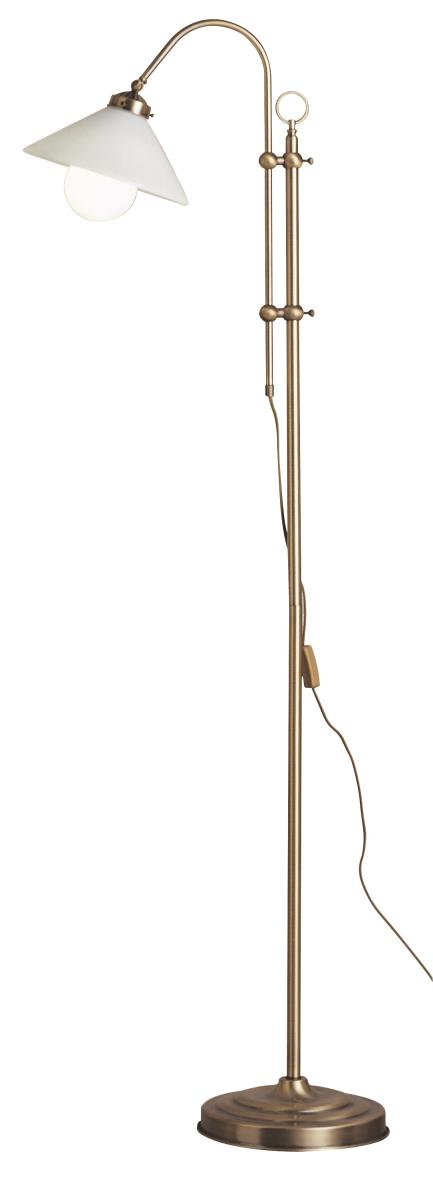 Bild von GLOBO LIGHTING Stehlampe Stehlampe Wohnzimmer Leselampe Landhaus Stehleuchte Messing Glas