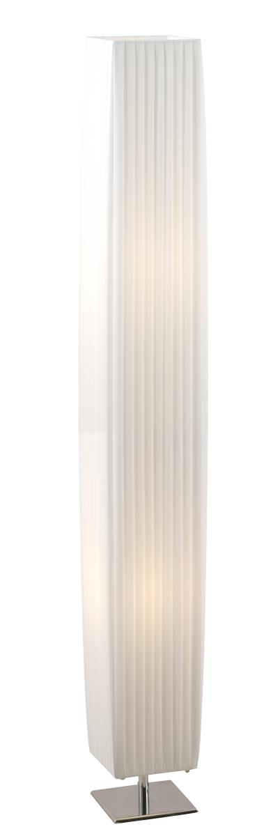 Bild von GLOBO LIGHTING Stehlampe Stehlampe Wohnzimmer Stehleuchte Textilschirm weiß Standfuss silber