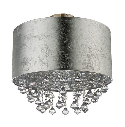 Bild von GLOBO LIGHTING Deckenleuchte, Leuchtmittel nicht inklusive, Deckenlampe Deckenleuchte Kronleuchter Kristalllampe Blattsilber