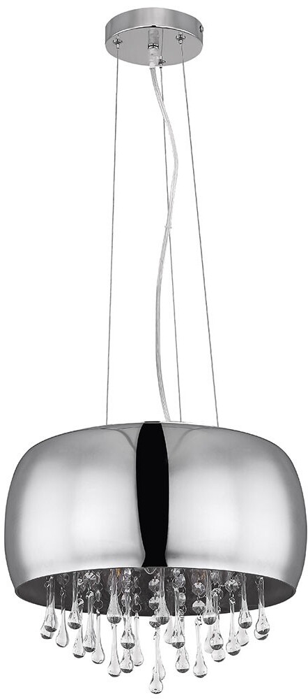 Bild von GLOBO LIGHTING LED-Hängeleuchte, Leuchtmittel nicht inklusive, Pendellampe Hängeleuchte Kristall LED Wohnzimmerlampe rauch H 120 cm