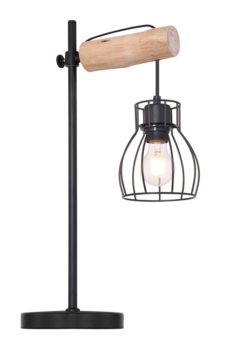 Bild von GLOBO LIGHTING Tischleuchte Tischleuchte Wohnzimmer Holz Tischlampe mit Schalter Schlafzimmer