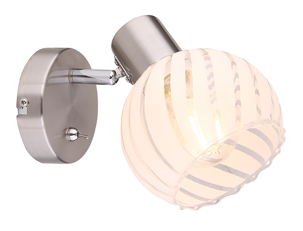 Bild von GLOBO LIGHTING Wandleuchte Wandleuchte Innen Wandlampe mit Schalter Wohnzimmer Schlafzimmer