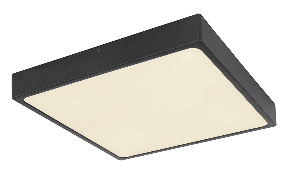 Bild von LED Deckenleuchte 1-flammig ¦ schwarz ¦ Maße (cm): B: 22 H: 2,6 Lampen & Leuchten > Deckenlampen - Sconto