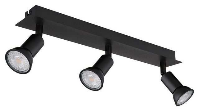 Bild von GLOBO LIGHTING Deckenstrahler DREW, Schwarz, Metall, 3-flammig, Breite 40 cm, ohne Leuchtmittel, Deckenlampe