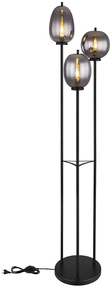 Bild von GLOBO LIGHTING Stehlampe Stehleuchte Wohnzimmer Glas Stehlampe schwarz Schlafzimmer Flur