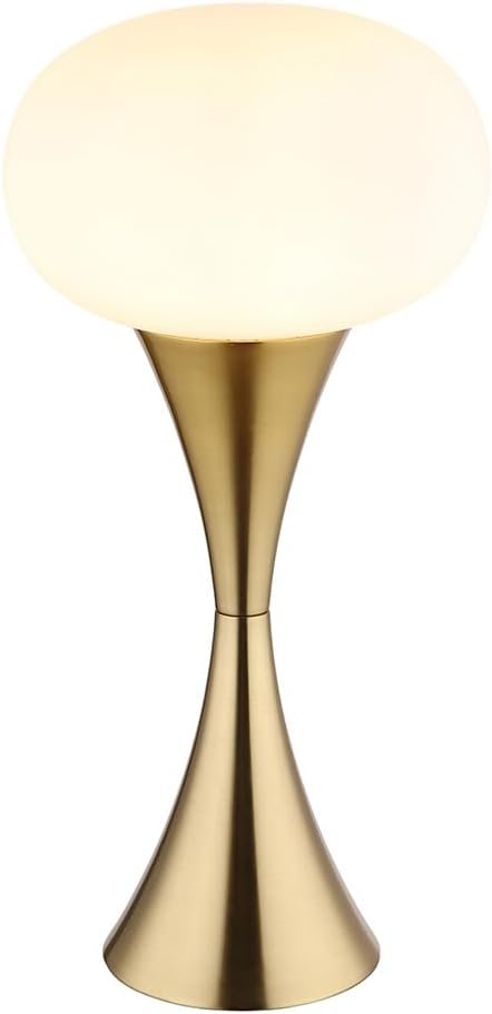 Bild von GLOBO LIGHTING Schreibtischlampe, Leuchtmittel nicht inklusive, Tischleuchte Tischlampe Wohnzimmerlampe Leseleuchte Glas messing 1