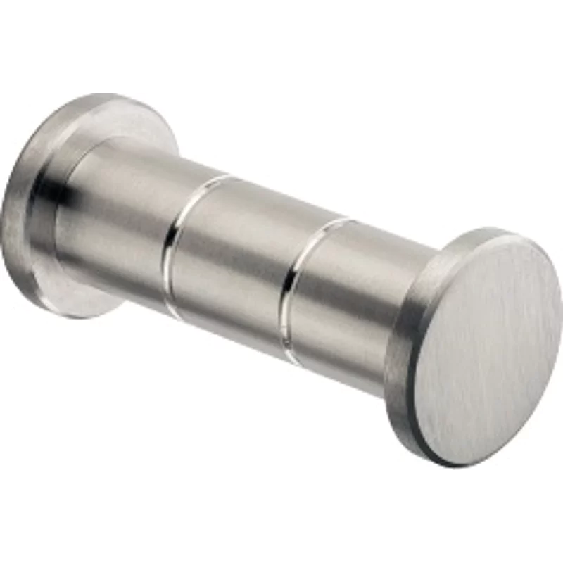 Bild von Garderobenhaken Edelstahl matt geb. D: 20mm T: 70mm Platte: 30x5mm
