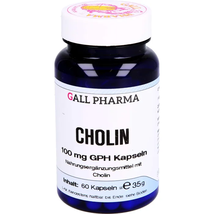 Bild von Cholin 100 mg Gph 60 Kapseln - Zur Nahrungsergänzung