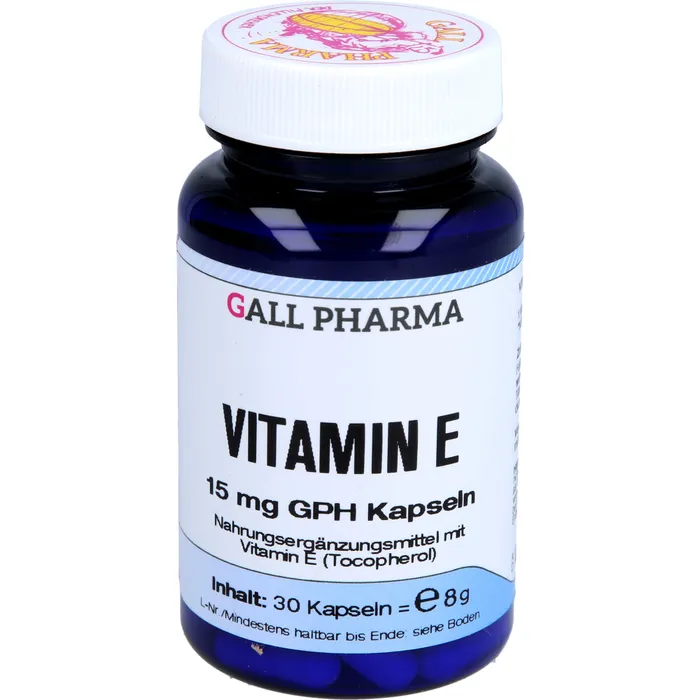 Bild von Vitamin E 15 mg GPH 30 Kapseln - Nahrungsergäzungsmittel