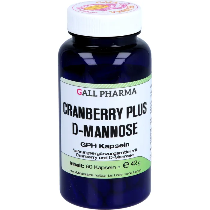 Bild von Cranberry plus D-Mannose GPH Kapseln 60 Stück - Nahrungsergänzungsmittel mit Cranberry