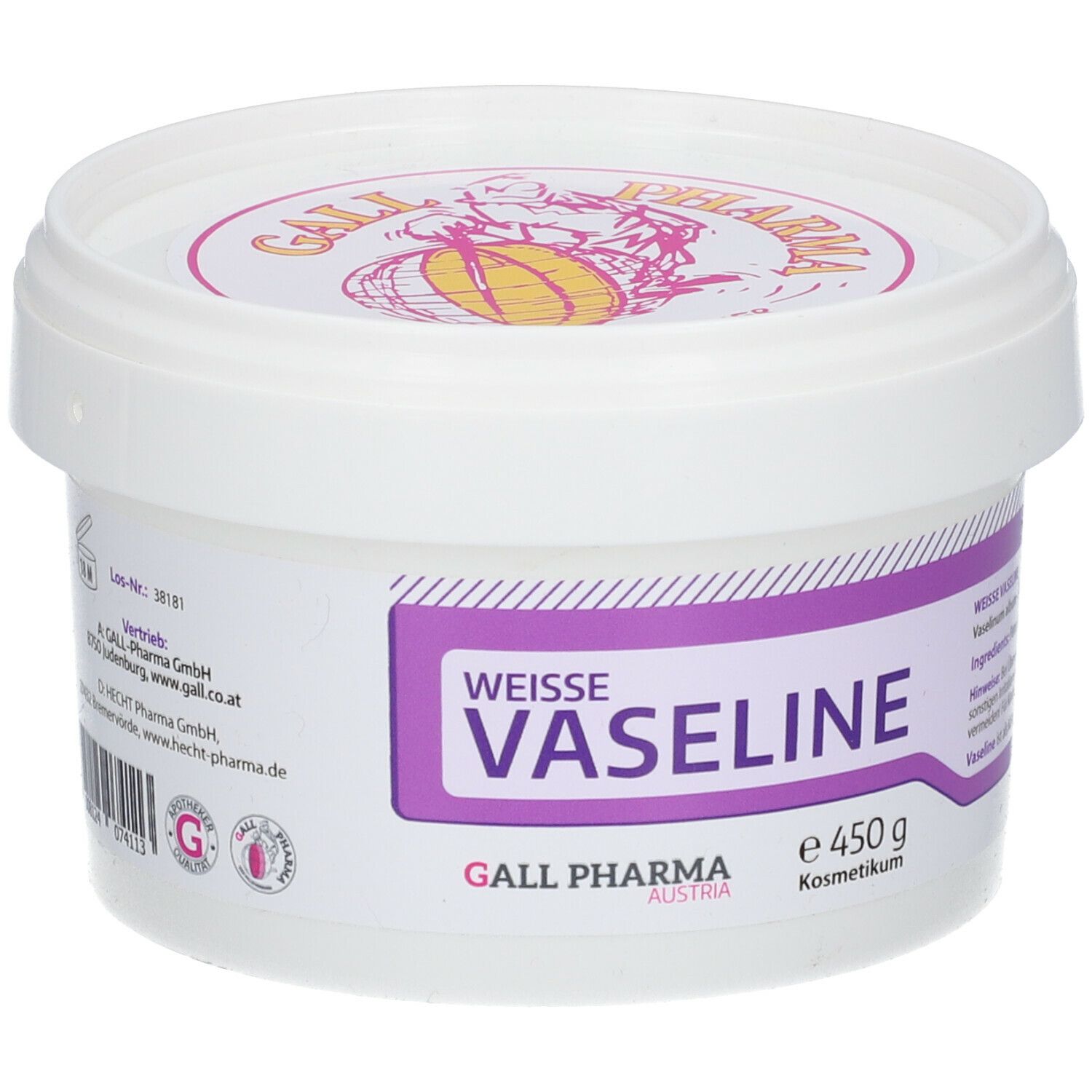 Bild von VASELINE SALBE Tiegel 450 g