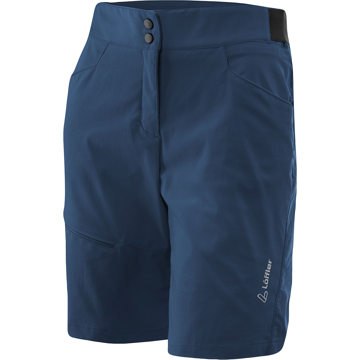 Bild von Löffler, Damen, Velohosen, Women's Bike Shorts Comfort Comfort-Stretch-Light (36), Blau, 36