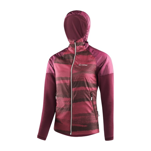 Bild von Löffler - Women's Hooded Hybridjacket Lumina PL Active - Kunstfaserjacke Gr 34 rot