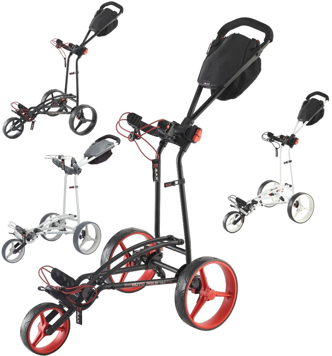 Bild von Big Max Autofold FF 3-Rad Trolley schwarz/rot