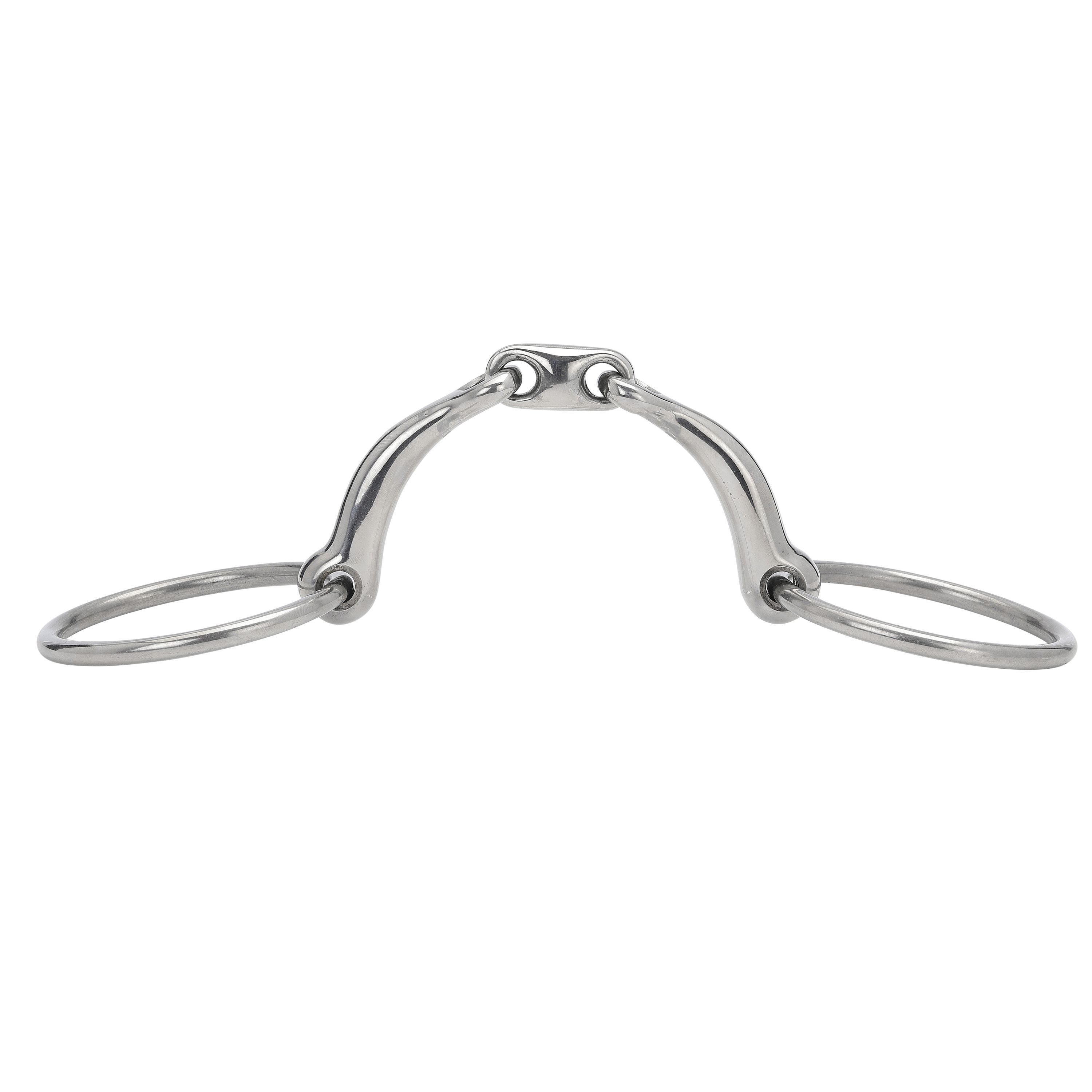 Bild von Wassertrense Anatomic anatomisch geformt doppelt gebrochen Edelstahl HorseGuard