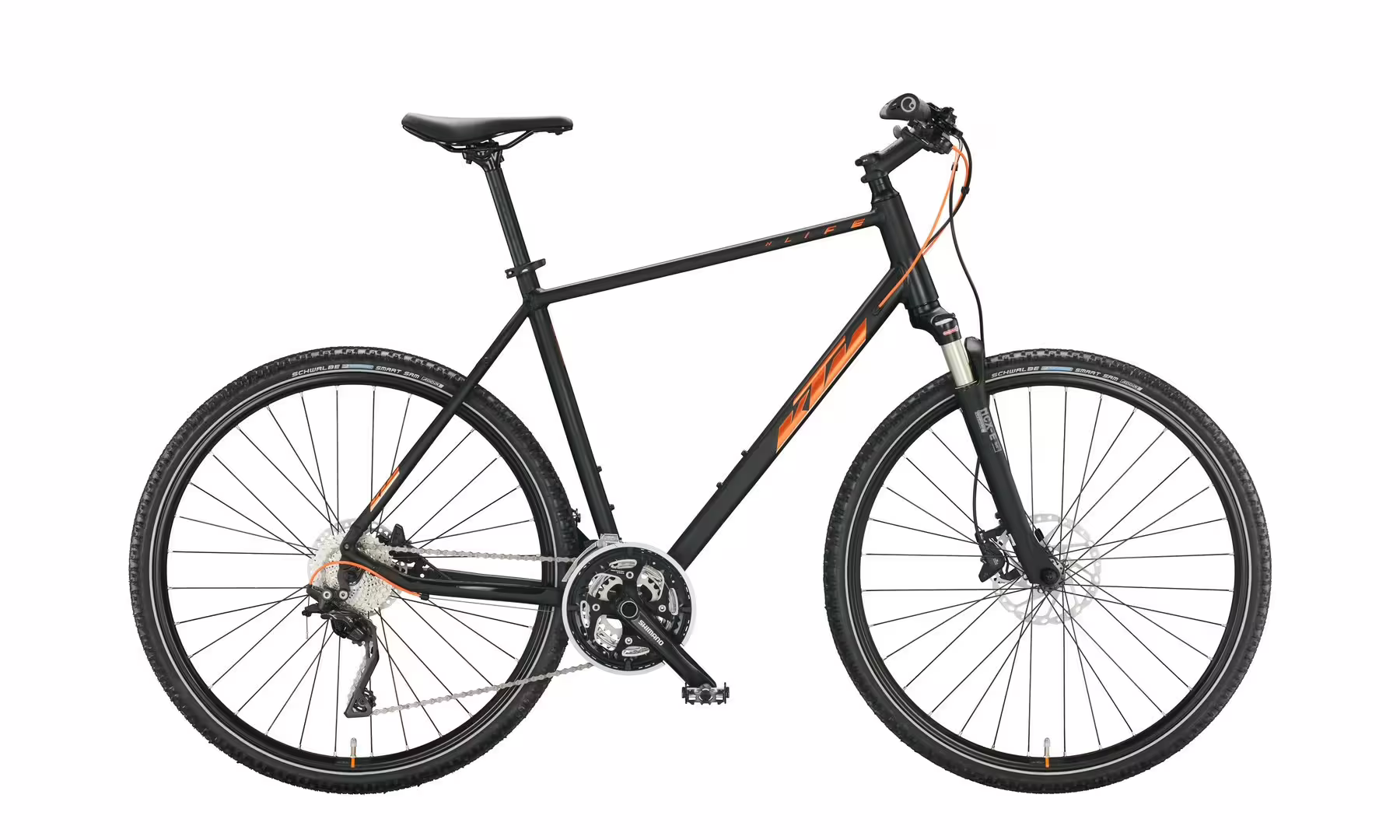 Bild von KTM X-LIFE 1964 CROSS black matt (chrome orange+chrome) 2022 28"; Diamant