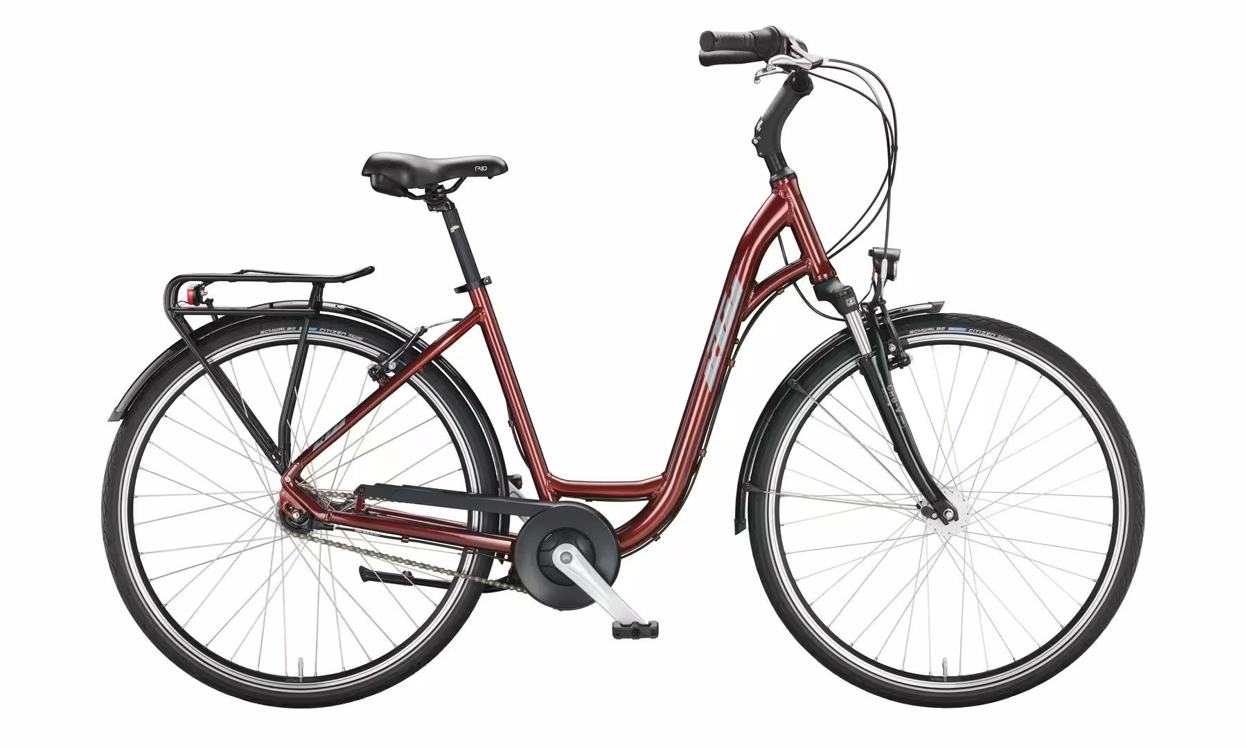 Bild von KTM CITY FUN 28 night red (dark silver) 2022 28"; Wave