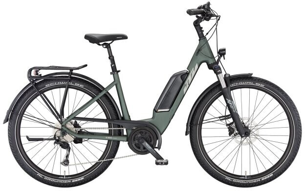 Bild von KTM MACINA GRAN P510 moss grey matt (silver+orange) 2023 27,5"; 500 Wh Wave