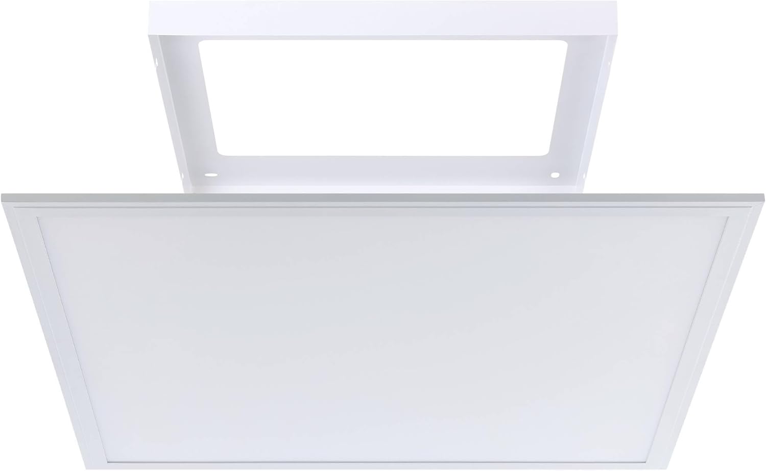 Bild von EGLO connect.z Smart-Home LED Panel Salobrena-Z, L x B 59,5 cm, ZigBee, App und Sprachsteuerung Alexa, Lichtfarbe einstellbar (warmweiß-kaltweiß), dimmbar, Alu Deckenlampe weiß