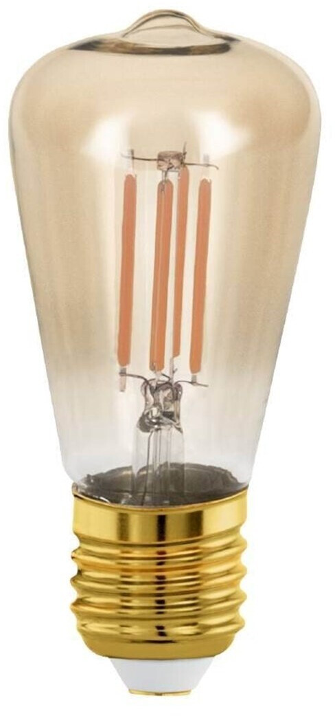 Bild von EGLO E27 ST48 LED Leuchtmittel 300lm 4W 1700K extra-warmweiss amber 48x100mm dimmbar
