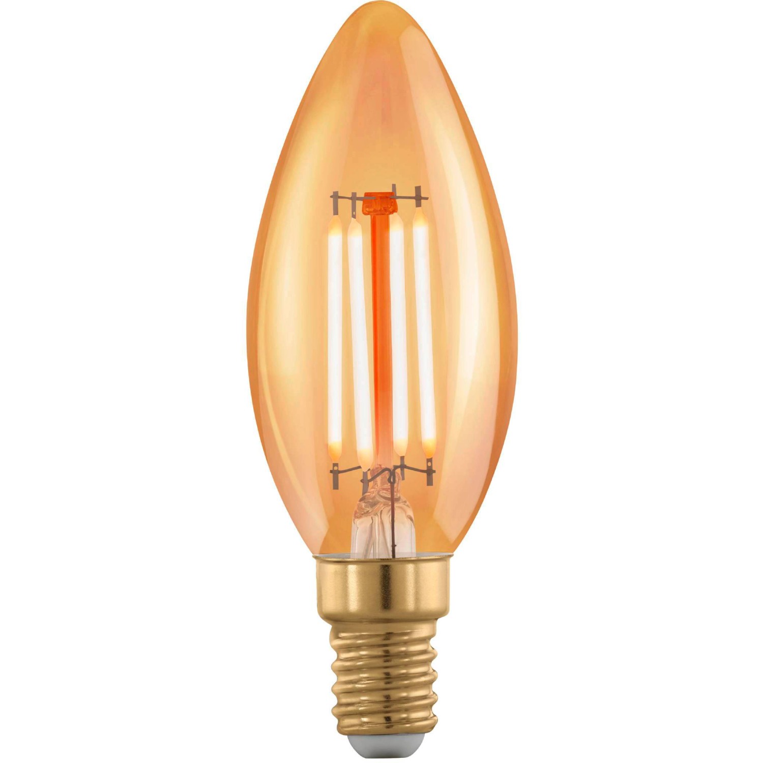 Bild von LED-Leuchtmittel Eglo LED Filament Leuchtmittel Kerze C35 4W = 28W E14 Gold 300lm extra