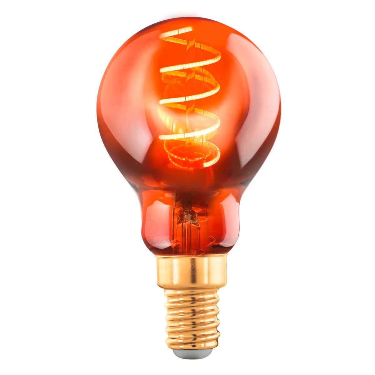 Bild von EGLO E14 P45 LED Leuchtmittel 30lm 4W 360° 2000K extra-warmweiss kupferfarben 45x85mm dimmbar