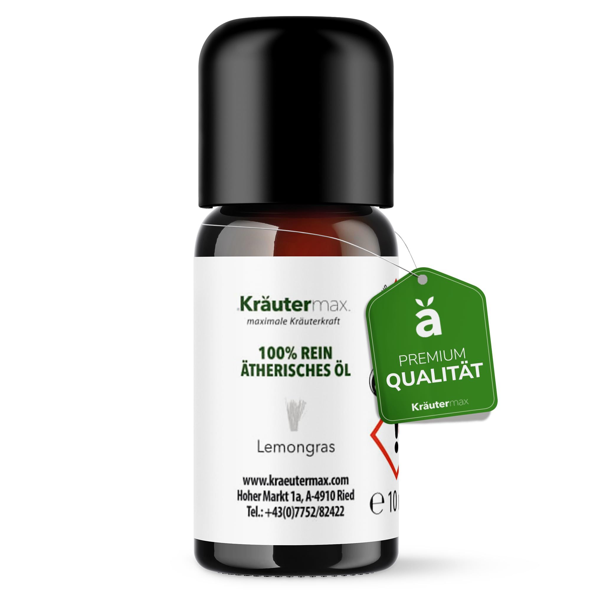 Bild von Kräutermax Lemongrasöl 100 % rein ätherisches Öl
