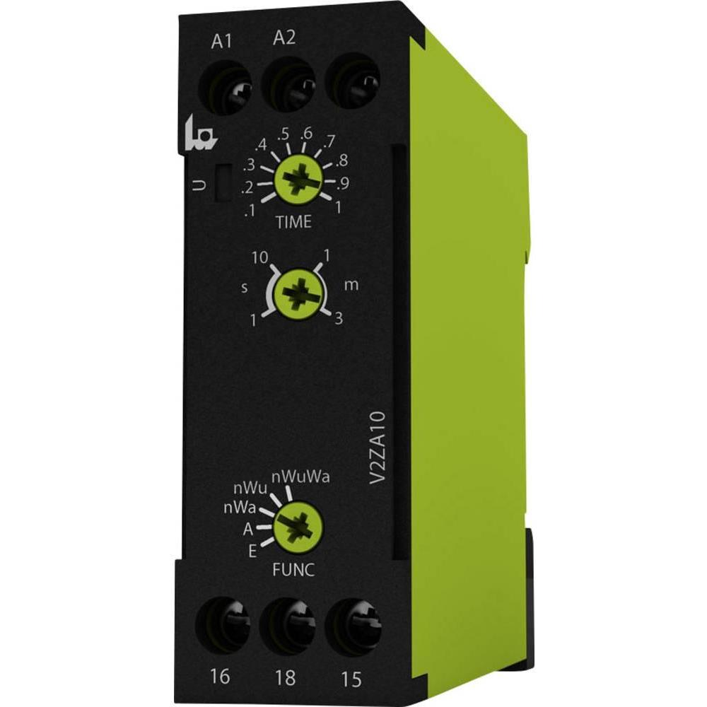 Bild von Tele 125500 V2ZA10 3MIN 24-240V AC/DC Zeitrelais Multifunktional 1 St. Zeitbereich: 0.1s - 3 min 1 W