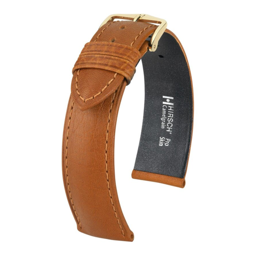Bild von Camelgrain Lederarmband in Honigfarbe – Eleganz trifft Funktionalität
