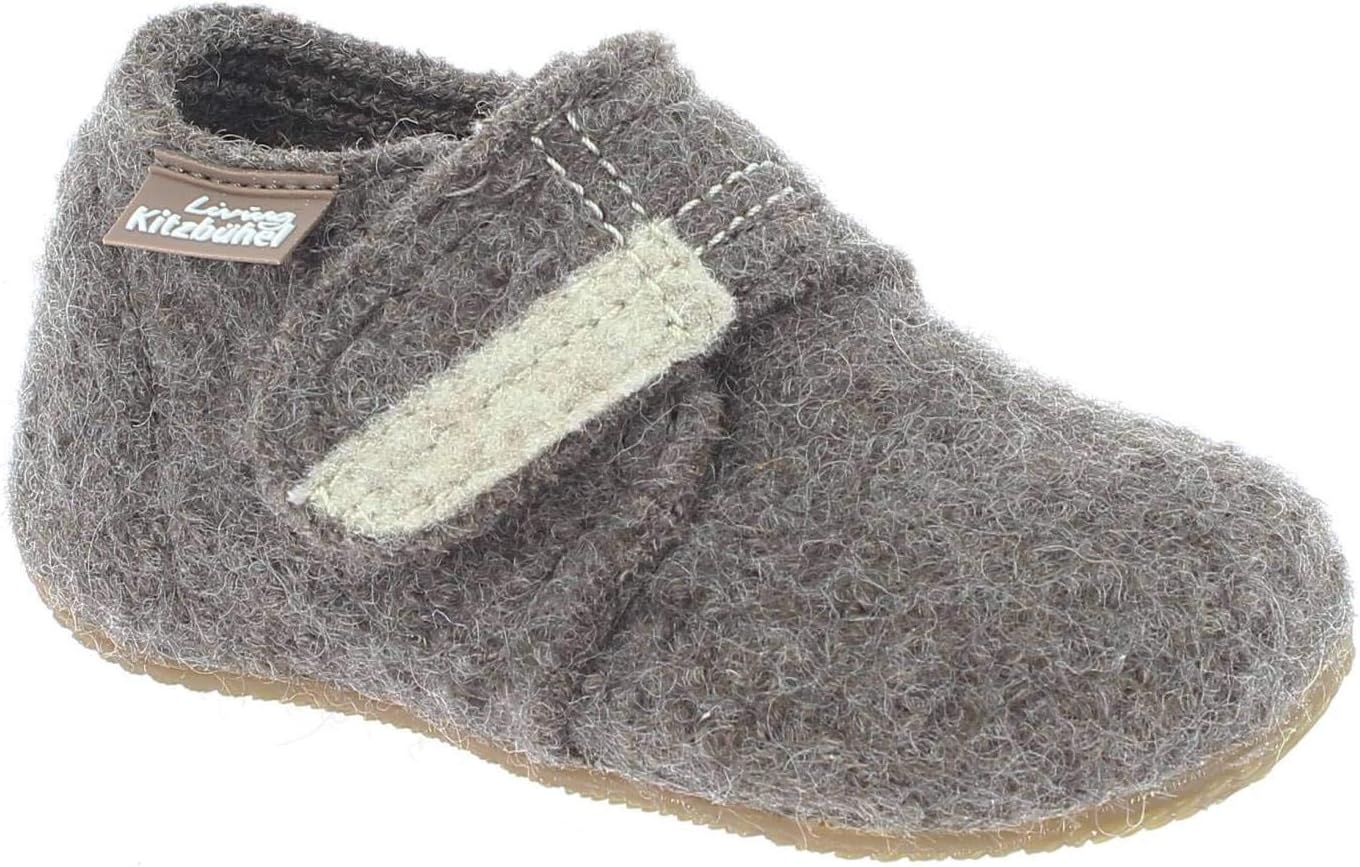 Bild von Living Kitzbuhel Babyklettschuh Krabbel-& Hausschuhe, Braun (Hellbraun 260), 18 EU