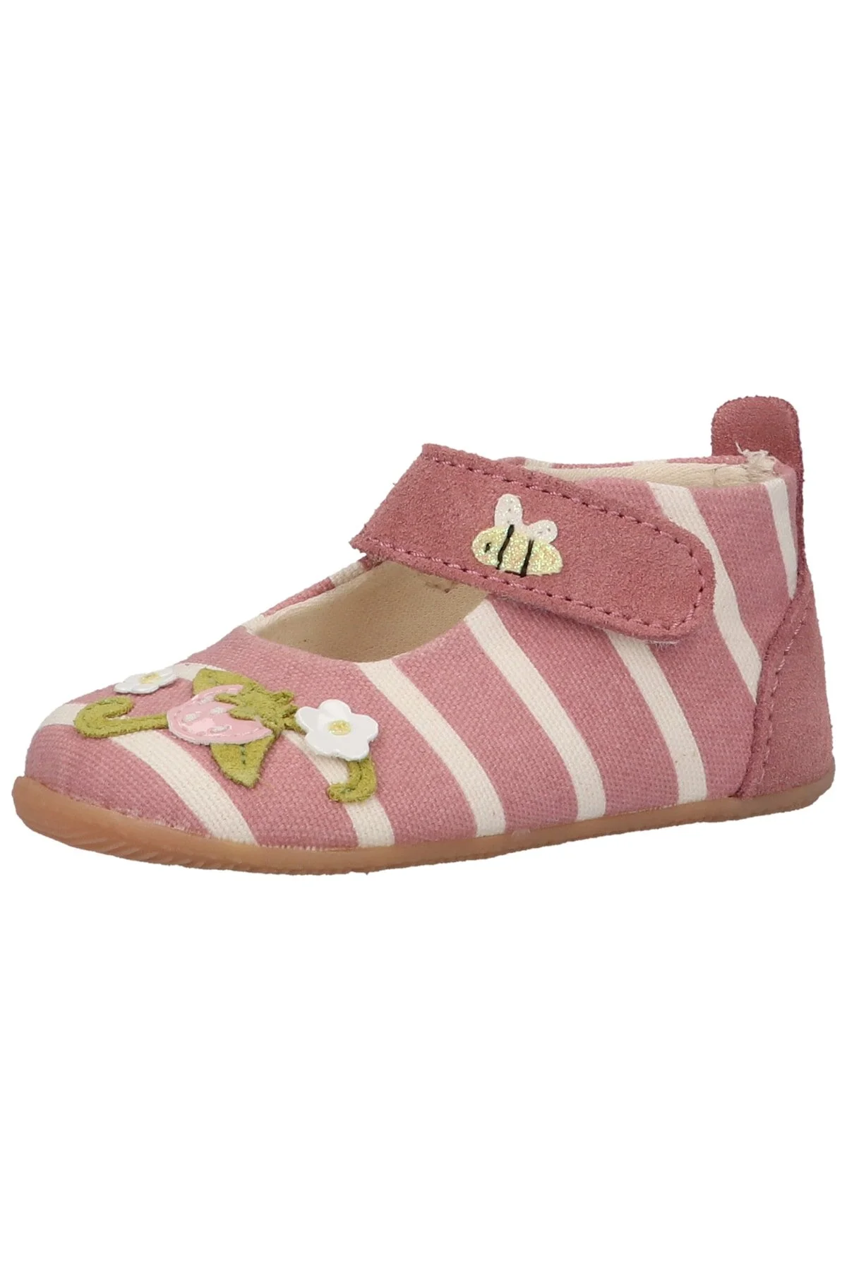Bild von Living Kitzbühel - Kid's Babyballerina Bär & Erdbeere - Hüttenschuhe Gr 20 bunt