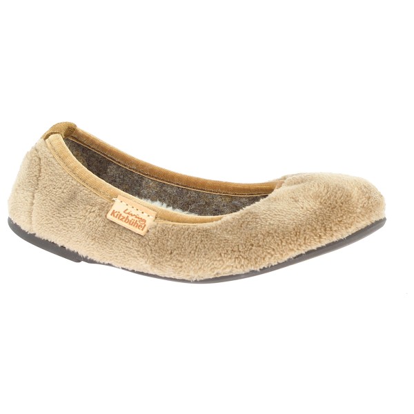 Bild von Living Kitzbühel - Kid's Ballerina Samt Unifaben - Hüttenschuhe Gr 30 beige