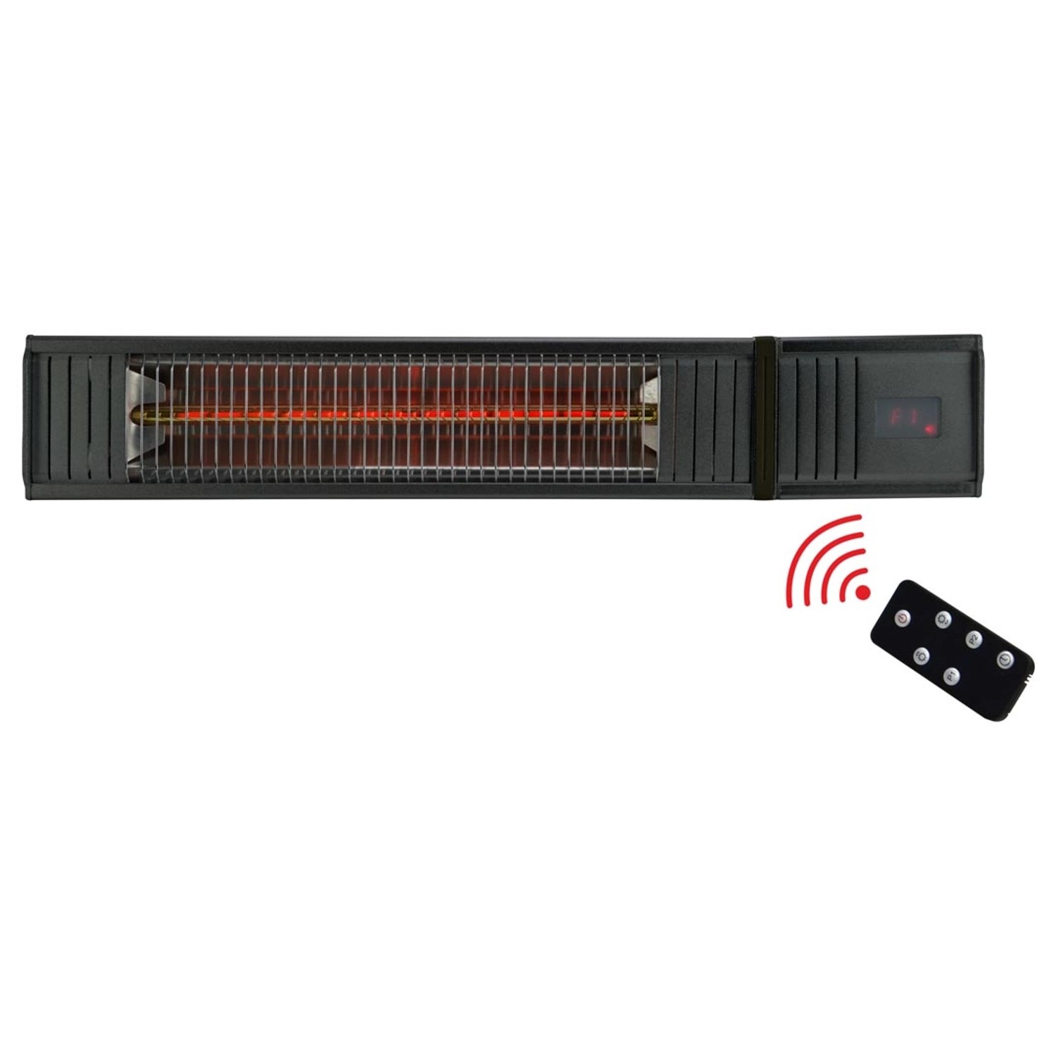 Bild von Heizstrahler Infrae 2000 W Schwarz inklusive Fernbedienung