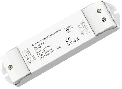 Bild von ISOLED Phasenan-/Abschnitt (40-230V)/Push Eingangssignal zu PWM-Controller, 1 Kanal, 12-48V DC 15A