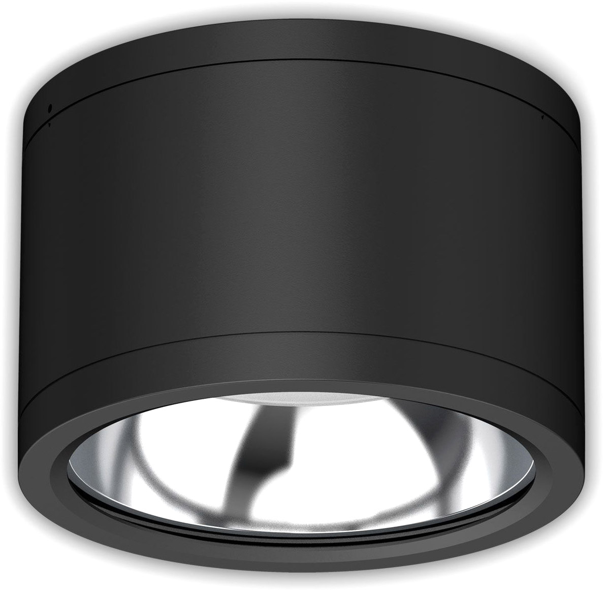 Bild von Isoled, Wandleuchte + Deckenleuchte, LED Deckenaufbaustrahler IP65, schwarz, 25W, ColorSwitch 3000/4000/5000K, dimmbar (3000 lm)