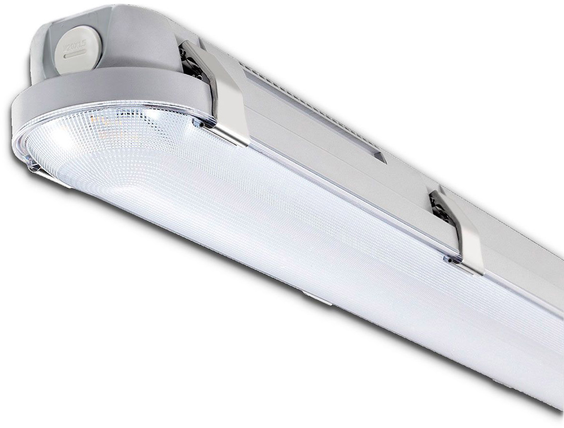 Bild von Isoled, Wandleuchte + Deckenleuchte, LED Feuchtwannenleuchte 120cm mit Notlichtfunktion, IP65, PowerSwitch 25-40W, ColorSwitch 300
