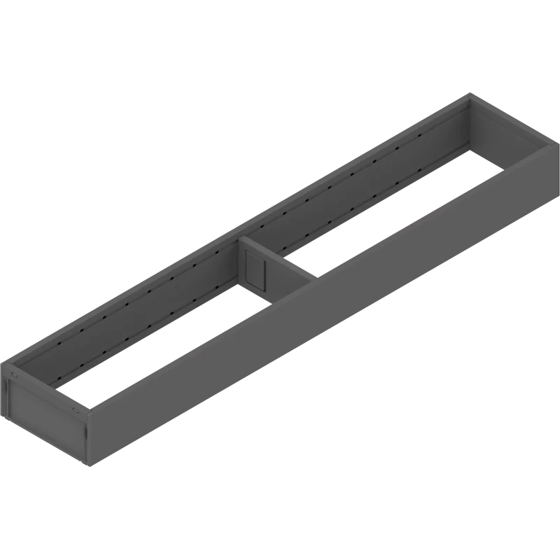 Bild von AMBIA-LINE Rahmen, für LEGRABOX/MERIVOBOX Schubkasten, Stahl, NL=550 mm, Breite=100 mm, oriongrau matt