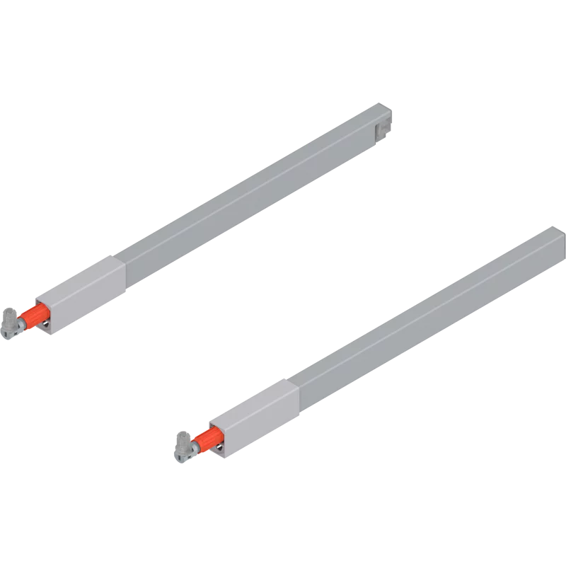 Bild von Blum TANDEMBOX Längsreling (oben), für Frontauszug, NL 400 mm, links/rechts, für TANDEMBOX intivo/antaro, für TANDEMBOX antaro, R9006 weissaluminium