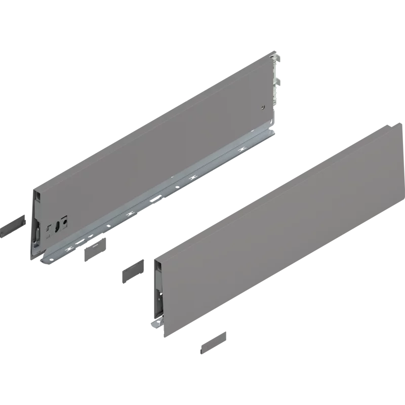 Bild von MERIVOBOX Zarge;  HÃ¶he K (129 mm);  NL=500 mm;  l/r inkl. Abdeckk.;  indiumgrau