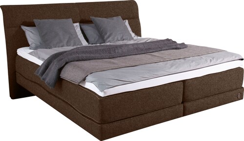 Bild von Birkenstock Boxspringbett »Arran«, Schwebeoptik, Kopfteil mit horizontaler Steppung, Kopfteilhöhe 125 cm