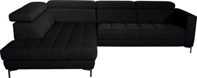 Bild von alina Ecksofa "Bahira", Inkl. Rückenlehnen- und Sitztiefenverstellung, Breite 280 cm