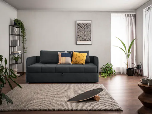 Bild von alina Schlafsofa "Marla", inkl. Stauraum und 2 Rückenkissen