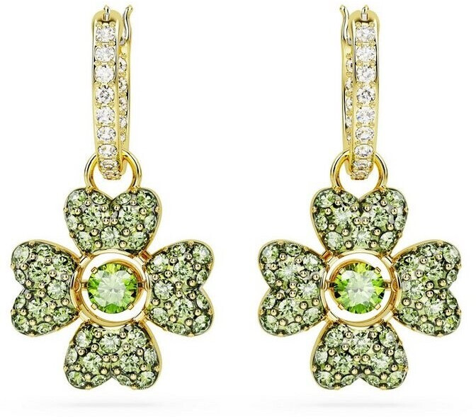 Bild von Swarovski Paar Ohrhänger Swarovski Ohrringe 5670664 Idyllia Drop-Ohrhänger, Glücksklee, Grün, G (kein Set, 2-tlg., inkl. edelm Schmucketui)