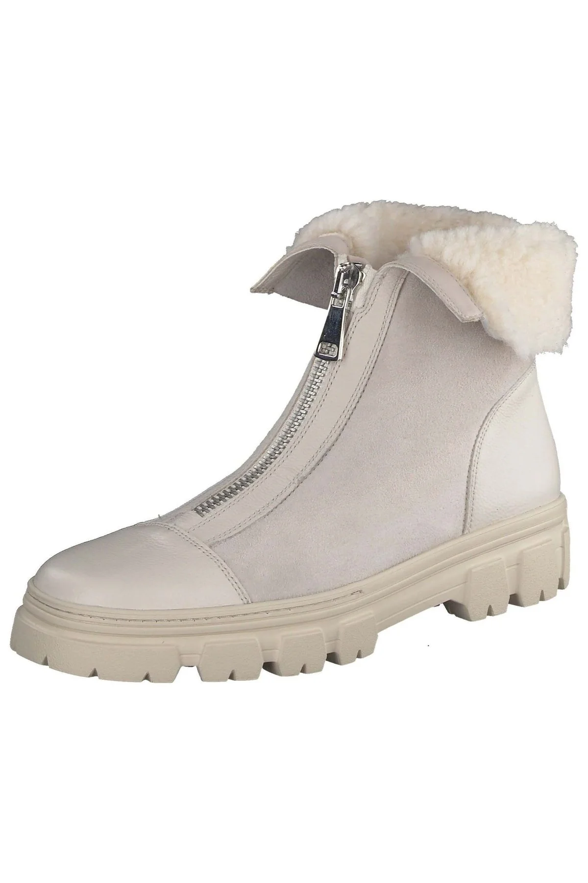 Bild von Paul Green Stiefelette Beige Flacher Absatz für Damen - 38,5