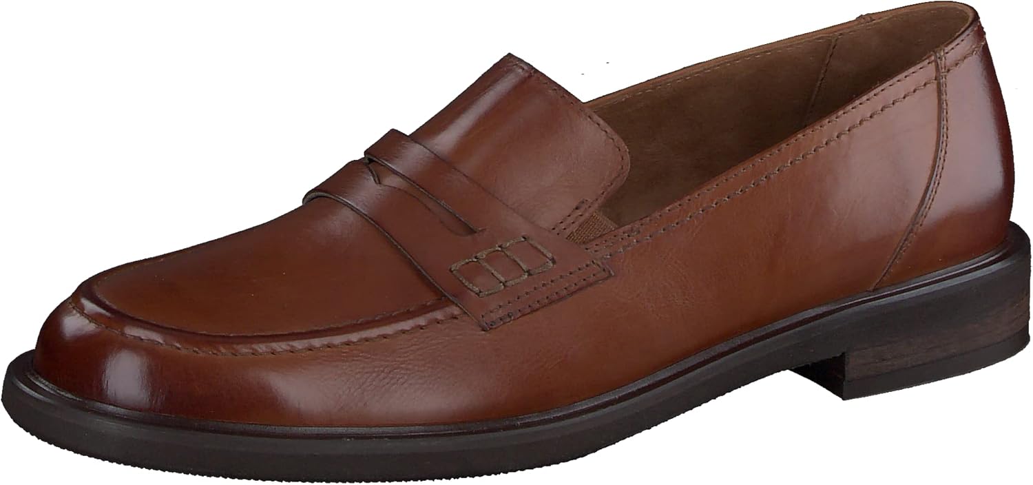 Bild von Paul Green Damen SUPER Soft Slipper, Frauen Slip On,Businessschuhe,Mokassins,Halbschuhe,Slides,Schlupfschuhe,Loafer,Mittelbraun (Cognac),37 EU / 4 UK
