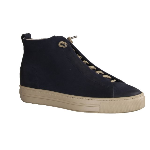 Bild von Paul Green Damen Hightop-Pauls, Frauen High-Top Sneaker,schnürer,schnürstiefeletten,mid Cut,Halbschuhe,straßenschuhe,Blau (Space),39 EU / 6 UK