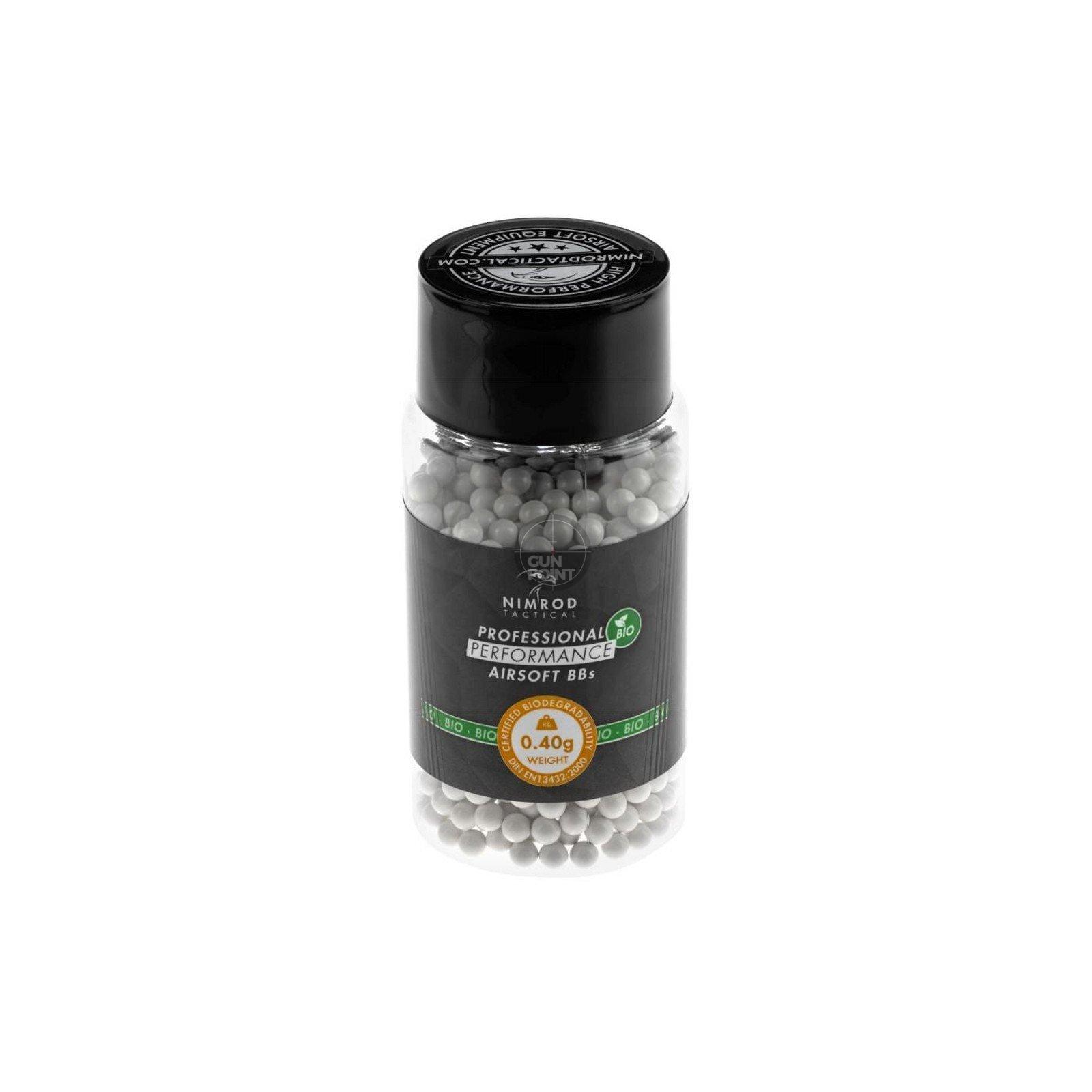 Bild von Nimrod Airsoft BIO BB´s 0.40g im Zipper Beutel (1000 Stück)