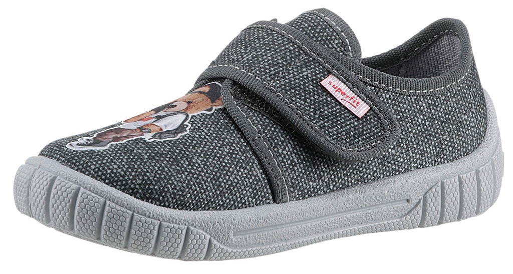 Bild von Superfit Hausschuh "BILL WMS: mittel", Klettschuh, Slipper, Freizeitschuh mit dekorativem Patch