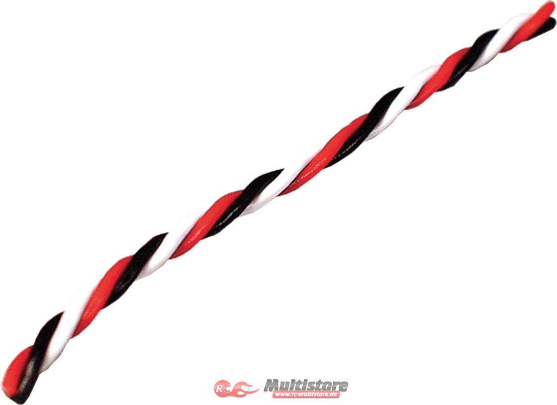 Bild von Robbe Modellsport Servokabel Futaba 5 Meter verdrillt 0,5mm² (20AWG) PVC Meterware / 46278