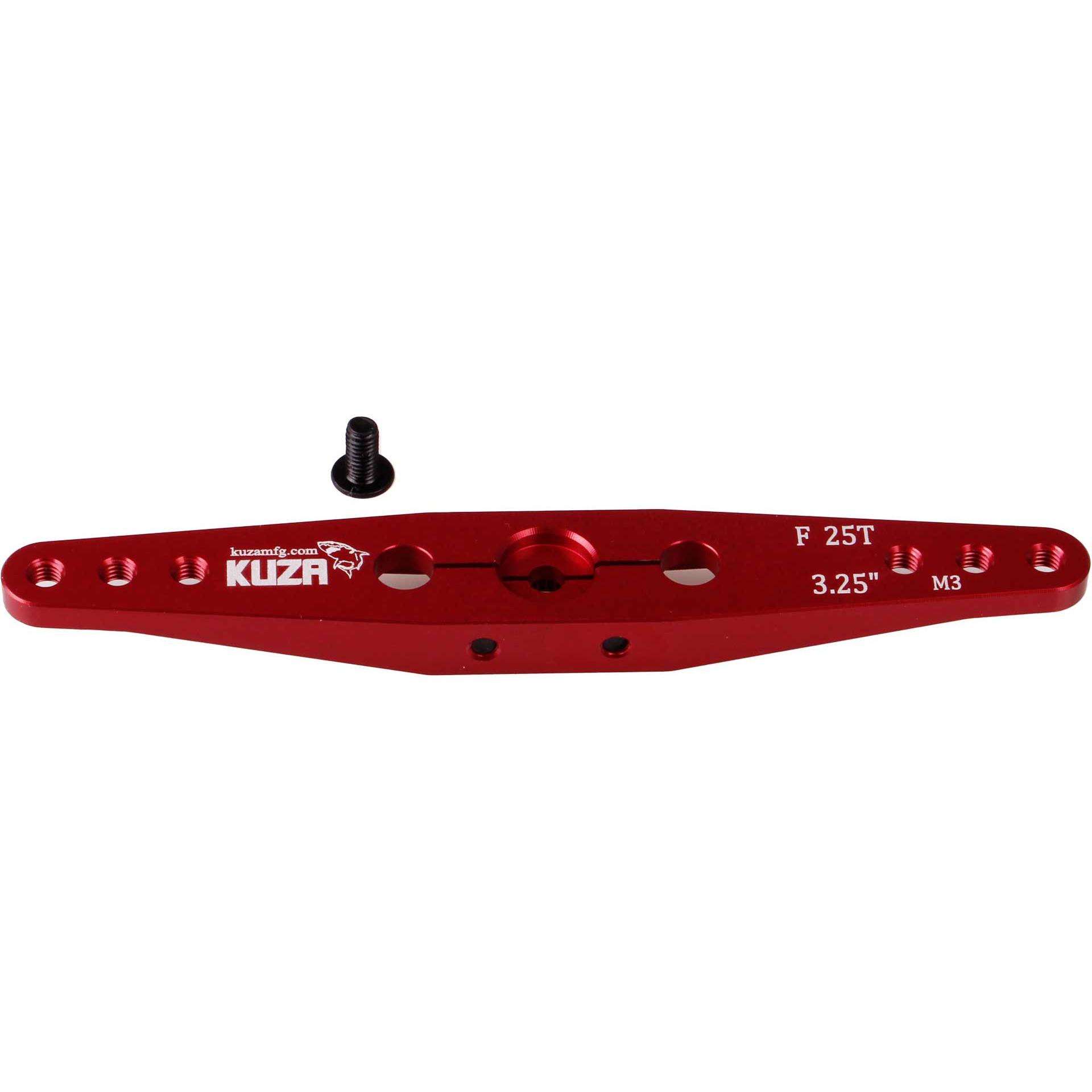 Bild von Kuza Servohebel 2-Arm Futaba 25T 84/72/60mm 3.25" M3 Heavy Duty V2 Aluminium
